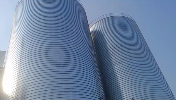 奎文2座混凝土高架卷板仓